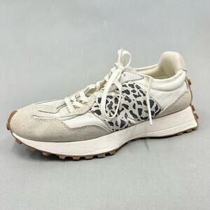 New Balance 327 sneaker in Sea Salt Leopard Pantera mens size 7 Euro 40